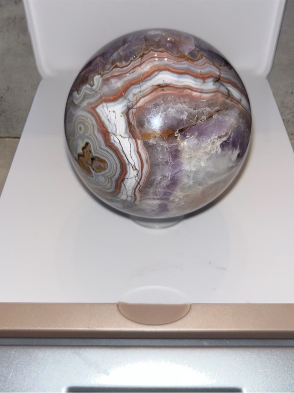 71mm Amethyst/Crazy Lace Sphere